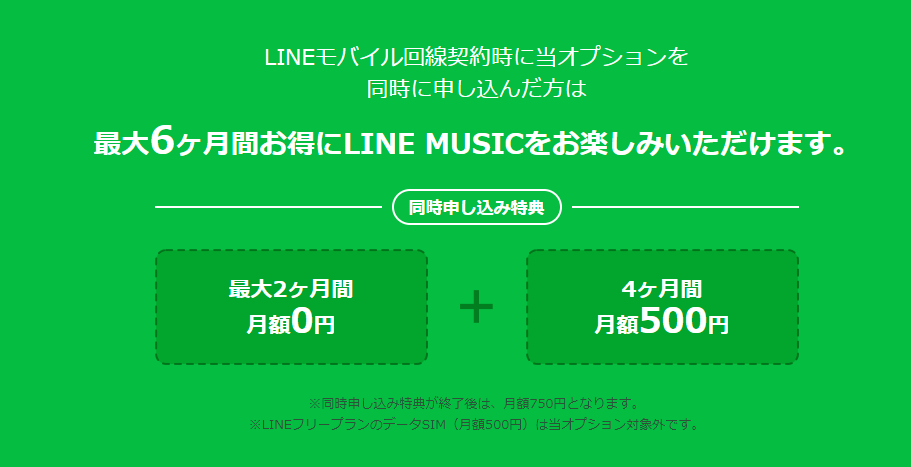 LINE MUSICオプション オ